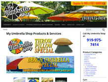 Tablet Screenshot of myumbrellashop.com